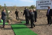 ‘VALİNİN AYAĞI TOZLANMASIN’ DİYE TARLAYA HALI SERDİLER!