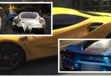 3 FERRARİ’YE ÇARPAN YOKSUL GARSON İÇİN YARDIM KAMPANYASI
