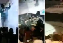 ENDONEZYA’DAKİ TSUNAMİ FELAKETİ KONSERDEKİ SAHNEYİ VE KALABALIĞI BÖYLE SÜRÜKLEDİ