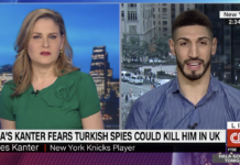 CNN’E KONUŞAN NBA OYUNCUSU ENES KANTER: “TÜRKİYE’DE ERDOĞAN’I ELEŞTİRİRSEN TERÖRİSTSİN”