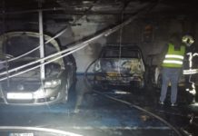 Sun Plaza’nın garajında çıkan yangın korkuttu