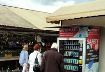 Romanya’nın ilk maske otomatı Sibiu’ya kuruldu