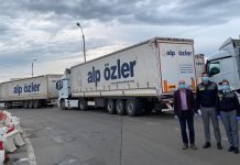 Mobil hastanenin ilk parçaları Romanya’ya ulaştı