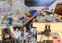 Bulgaristan’da sahte euro ve dolar basan şebekeye baskın